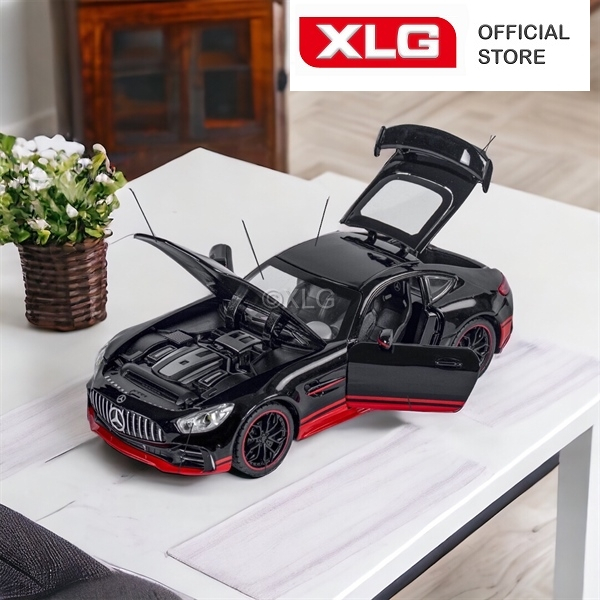 Ảnh Mô hình xe thể thao Mercedes Benz AMG GTR 1:24 cao cấp bằng hợp kim 2