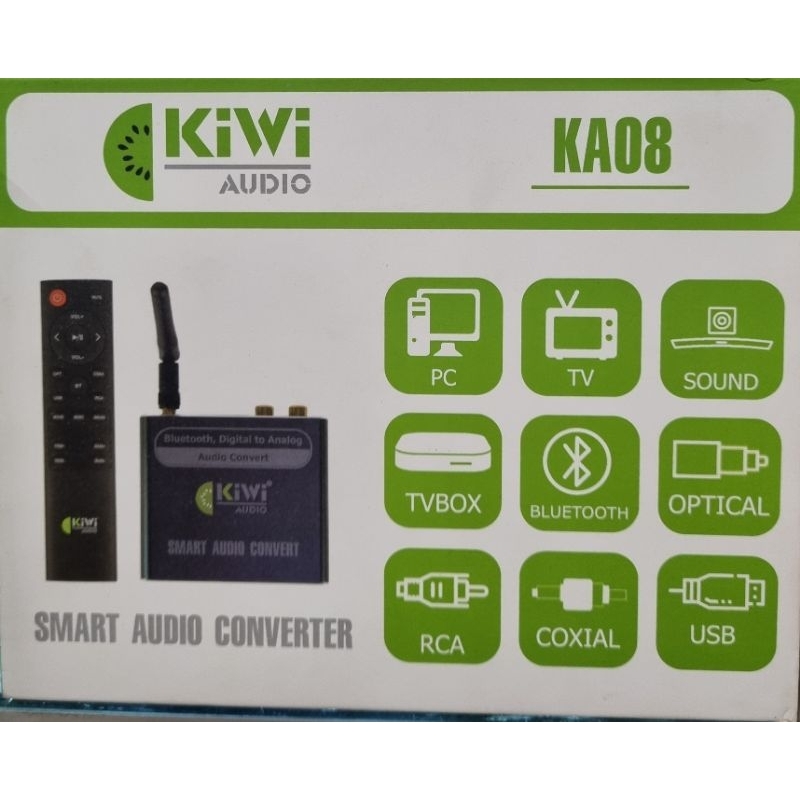 Bộ chuyển đổi âm thanh KiWi KA08 (tích hợp optical và Bluetooth) hàng ...