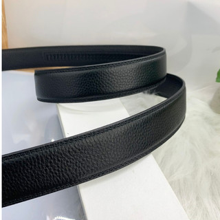 Dây thắt lưng da nam da bò thật không mặt khoá dài 120cm rộng 3.5cm (dùng cho khoá tự động)