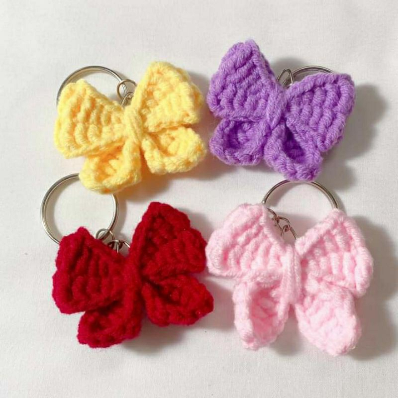 Len Handmade- Móc khoá len nơ | Shopee Việt Nam