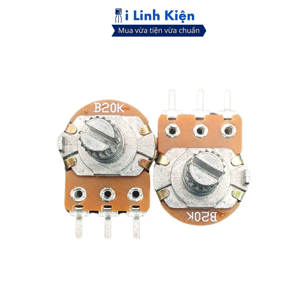 Triết áp đơn ( Không kèm ốc)1K 2K 5K 10K 20K 50K 100K 250K 500K 1M WH148 15mm chất lượng tốt ilinhkien