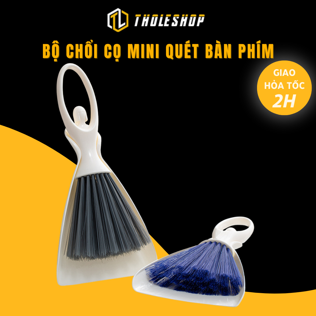 Chổi Quét Bụi - Bộ Chổi Và Xẻng Mini Vệ Sinh Bàn Phím, Ô Tô, Bàn Thờ ...