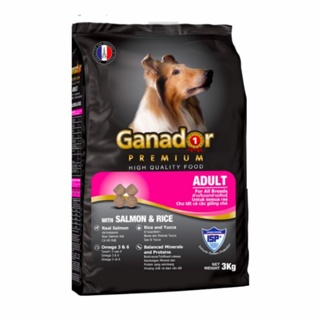 Thức Ăn Hạt Khô Cho Chó Ganador Premium – Túi 3kg | Dinh Dưỡng Cân Bằng, Lông Mượt, Khỏe Mạnh