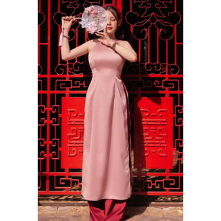 Yếm áo dài hồng ruốc siêu hot (mới nhất 2024, lễ hỏi cưới, chụp ảnh áo dài, Tết, Huế)
