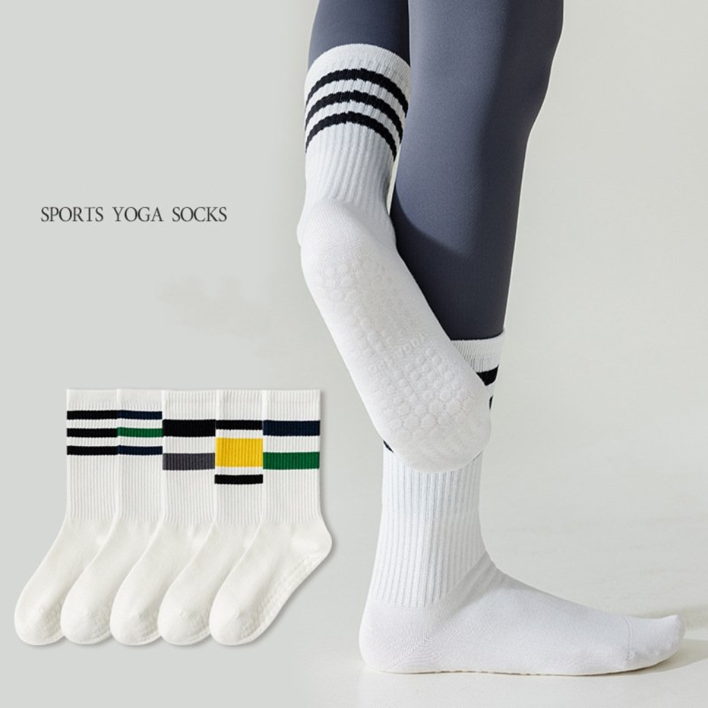 Vớ Tất YOGA chống trượt cao cổ 5 màu phong cách trẻ trung, năng động.