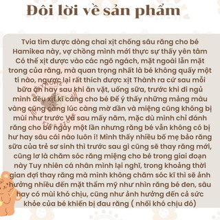 Xịt chống sâu răng Hamikea 30ml xịt chống sâu răng cho bé