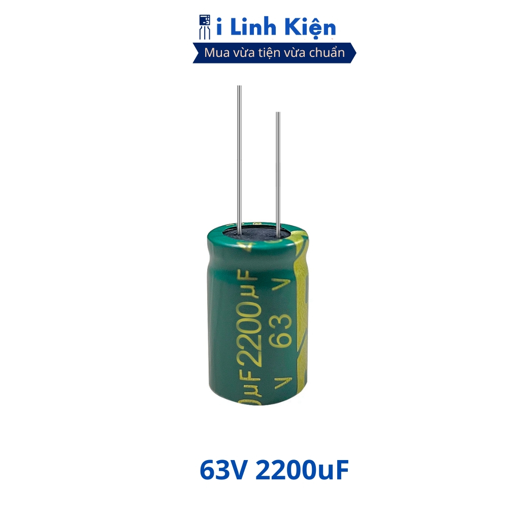 Tụ hóa 63V 2200uF 18x30mm tần số cao chất lượng cao ilinhkien