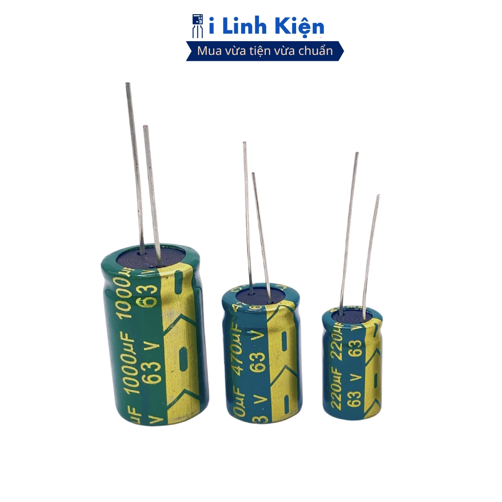 Tụ hóa 63V 2200uF 18x30mm tần số cao chất lượng cao ilinhkien