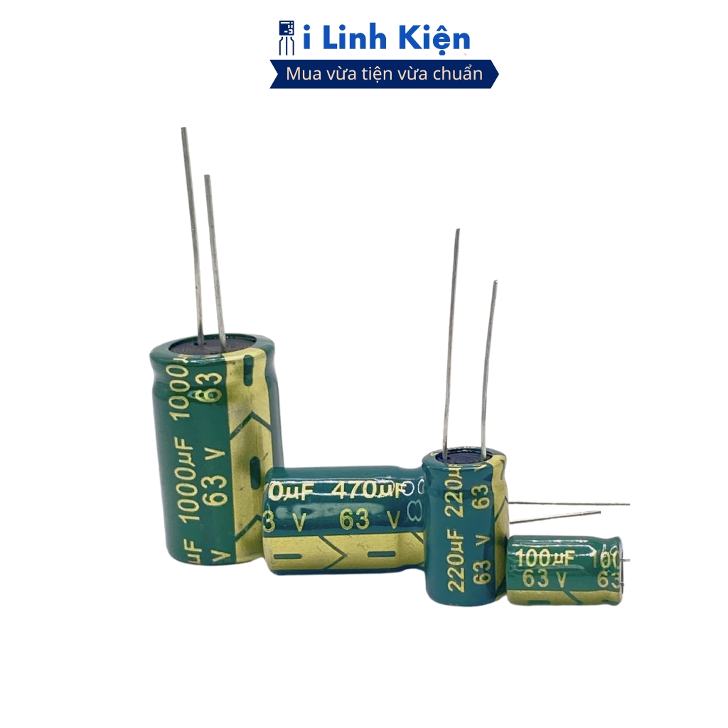 Tụ hóa 63V 2200uF 18x30mm tần số cao chất lượng cao ilinhkien