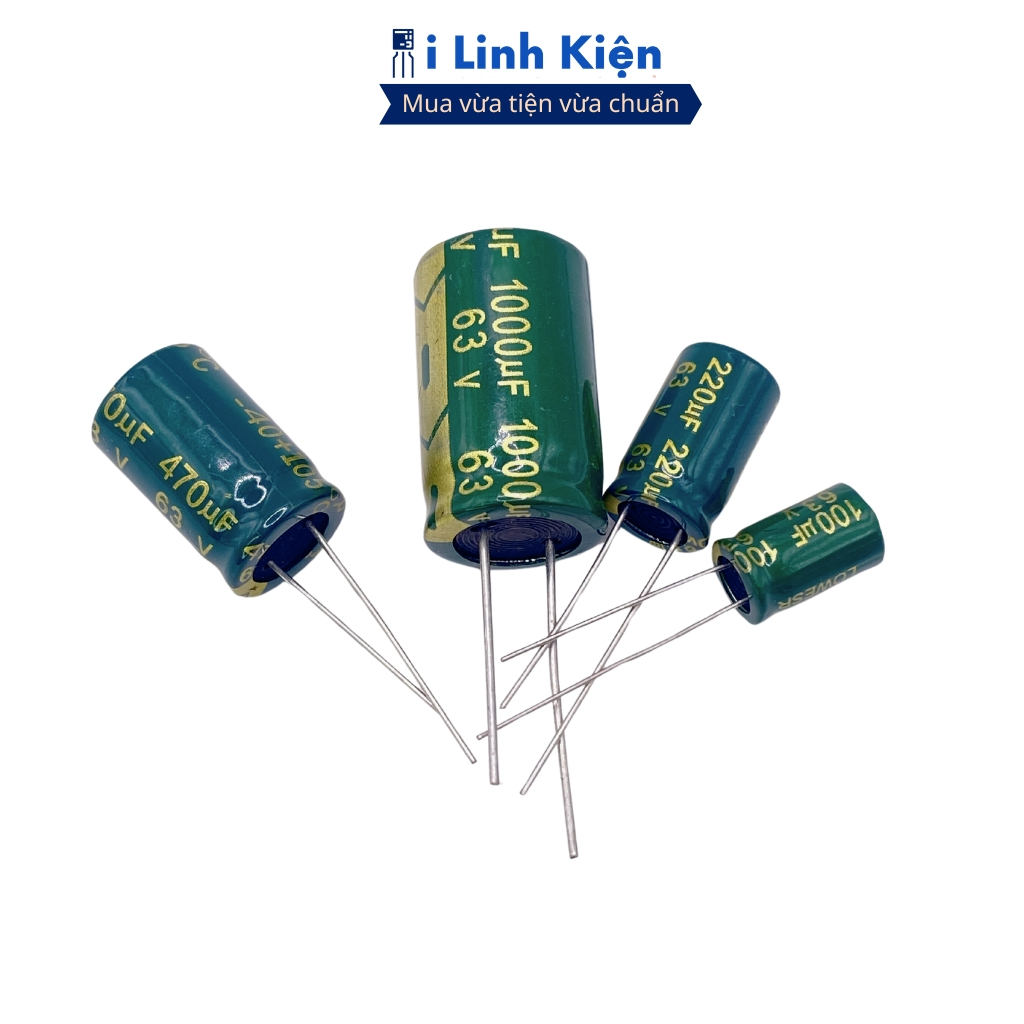 Tụ hóa 63V 2200uF 18x30mm tần số cao chất lượng cao ilinhkien