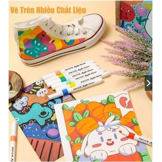 Bộ màu Acrylic Marker vẽ trên mọi chất liệu 12/24/36/48/60 màu tăng 50% màu