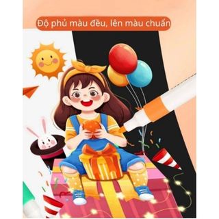 Bộ màu Acrylic Marker vẽ trên mọi chất liệu 12/24/36/48/60 màu tăng 50% màu