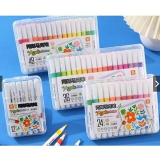 Bộ màu Acrylic Marker vẽ trên mọi chất liệu 12/24/36/48/60 màu tăng 50% màu