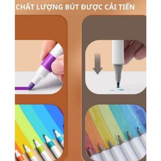 Bộ màu Acrylic Marker vẽ trên mọi chất liệu 12/24/36/48/60 màu tăng 50% màu