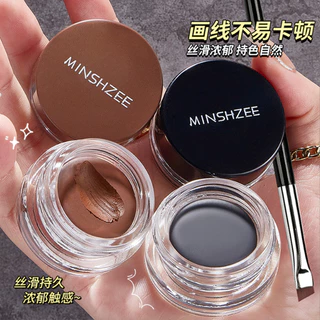 MINSHZEE GEL Kẻ mắt 2 màu Đen Nâu Gel Eyeliner lâu trôi chống thấm nước