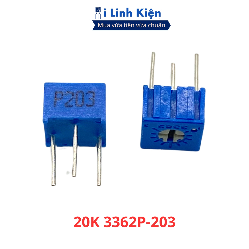 Biến trở vuông 20K 3362P-203 túi 10 con chất lượng tốt ilinhkien
