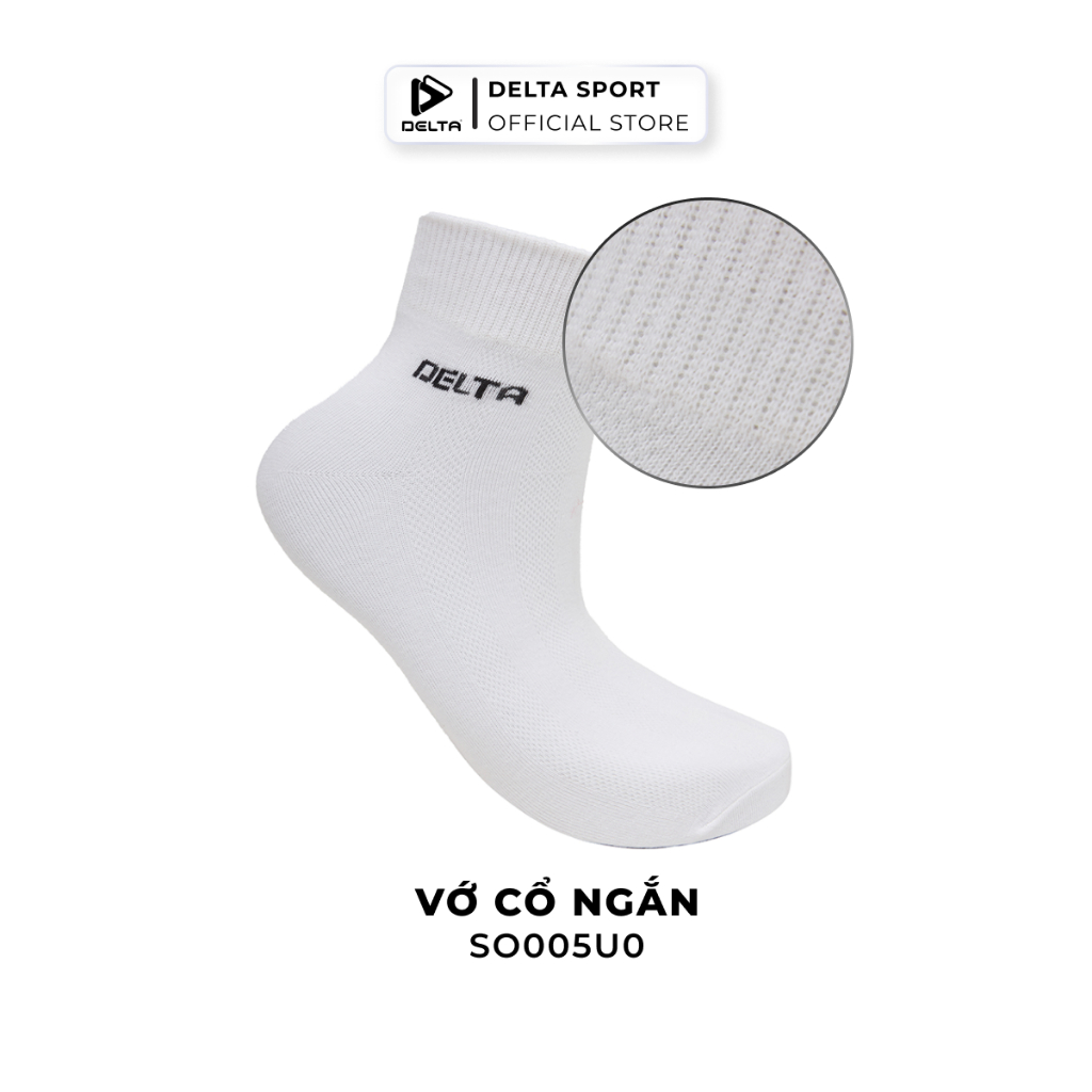 Ảnh DELTA Vớ Thể Thao Cổ Trung Unisex Vải Bamboo Mềm Mát Khử Mùi Kháng Khuẩn Thấm Hút Tốt SO003U0 3