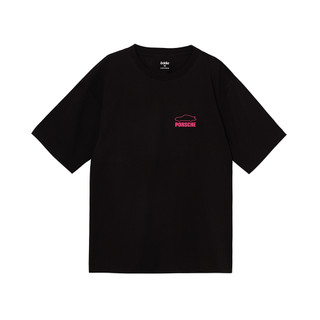 Áo thun nữ local brand màu hồng nam unisex need money for Porsche cotton mùa hè ngắn tay lỡ [A231]