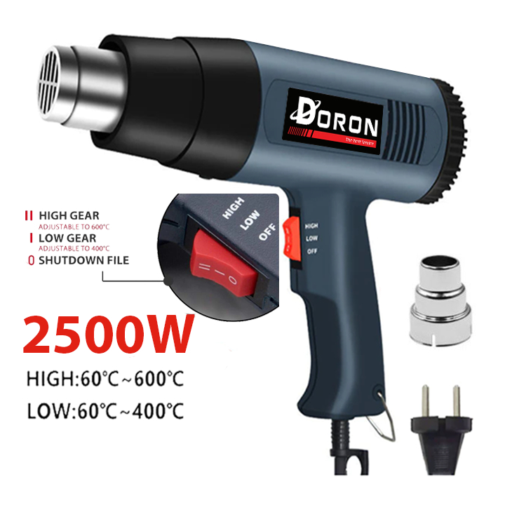 Máy khò nhiệt 1800W, máy thổi hơi nóng màng co