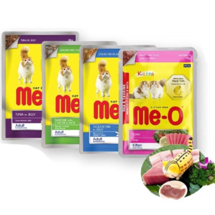 Pate Thức Ăn Ướt Giàu Dinh Dưỡng Cho Mèo Me-O - 80g