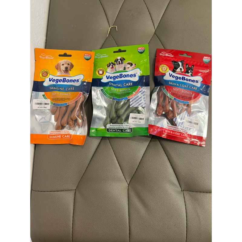 XƯƠNG THƯỞNG VEGABONE CHO CHÓ SIÊU NGON 60GR,xương gặm sạch răng chó mèo