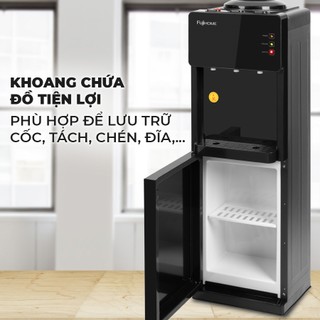 Cây nước nóng lạnh nhập khẩu FUJIHOME WD61E Có khóa vòi nóng - Làm lạnh điện tử - 3 vòi riêng biệt