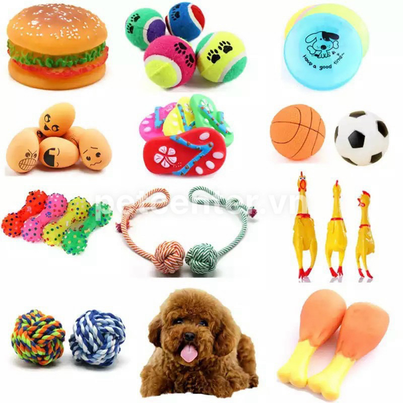 Dog Toy Đồ Chơi Cho Chó Gà Gào Thét, Hamburger