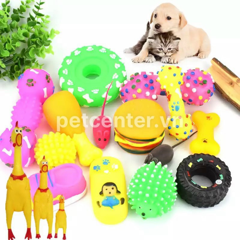 Dog Toy Đồ Chơi Cho Chó Gà Gào Thét, Hamburger