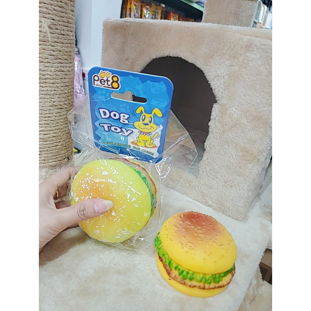 Dog Toy Đồ Chơi Cho Chó Gà Gào Thét, Hamburger