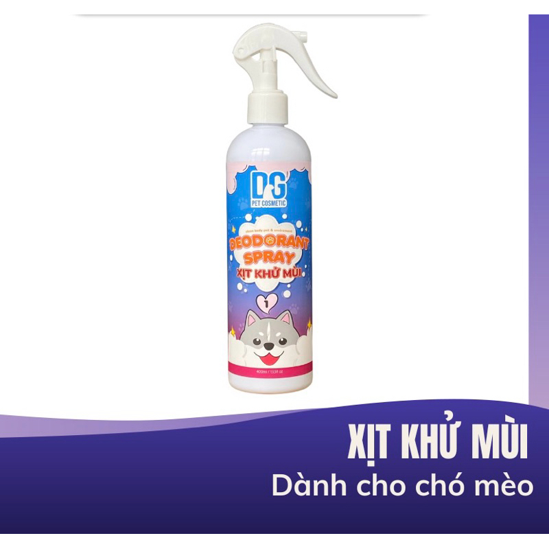 Xịt khử mùi khử khuẩn DG PET 400ml