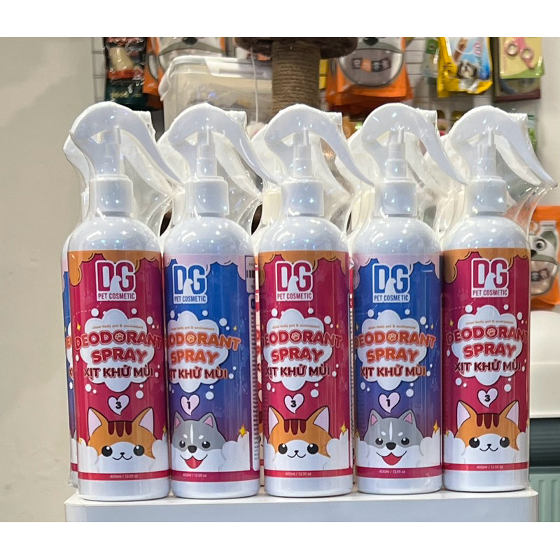 Xịt khử mùi khử khuẩn DG PET 400ml