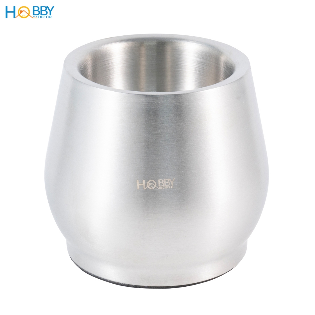 Chày cối inox 304 không rỉ có đế giảm ồn và nắp Hobby home decor CI1