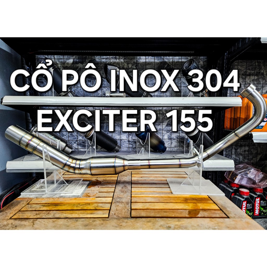 Cổ Pô Inox 304 Bầu Tổ Ong Gắn Yamaha Exciter 155 | Shopee Việt Nam