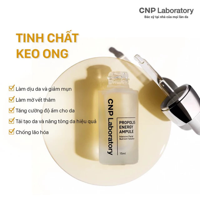 Tinh chất Keo Ong Serum CNP Laboratory Propolis energy active ampule 5ml 10ml 50ml 30ml phục hồi chống lão hoá