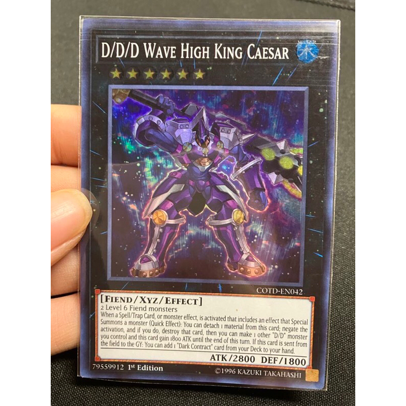 [Yugioh_tcg] Thẻ bài D/D/D Wave High King Caesar COTDEN042 Super