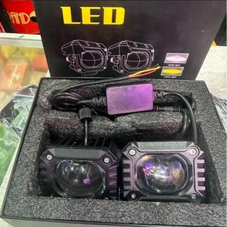 Đèn bi cầu trợ sáng cho ô tô, xe máy, xe tải dùng chung điện 12v và 24v