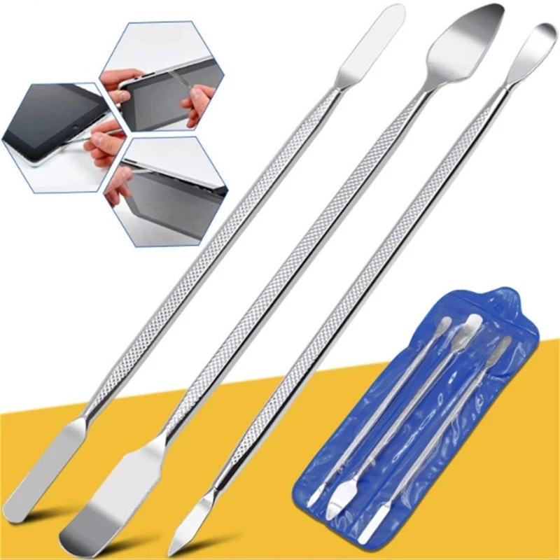 Bộ dụng cụ 3 món để cạy mở điện thoại, laptop, đồ điện tử… chất liệu inox hỗ trợ sửa chữa tháo lắp