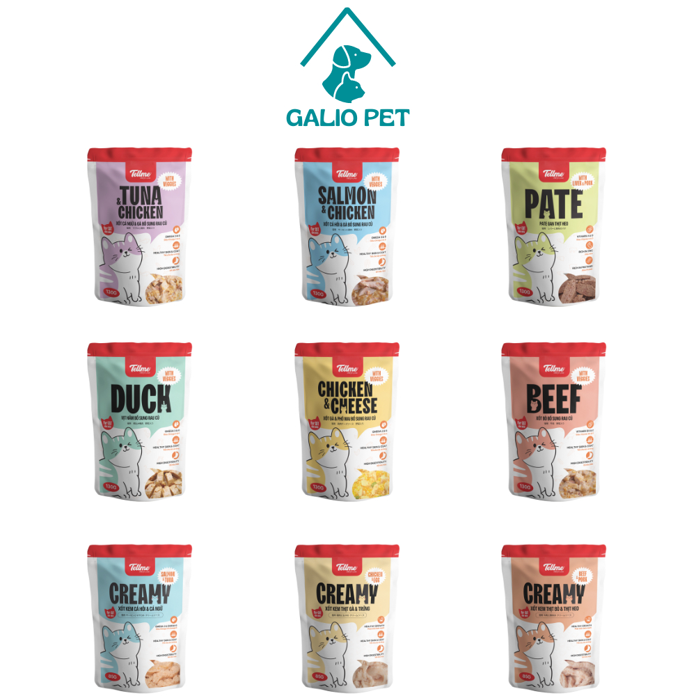 [100% Human Grade] Pate cho mèo mọi lứa tuổi Tellme | Shopee Việt Nam