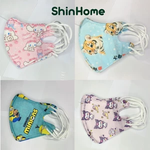 Túi 10 cái Khẩu trang 3D 2 lớp mềm cho bé trai bé gái sơ sinh 0-10 tuổi ShinHome Baby