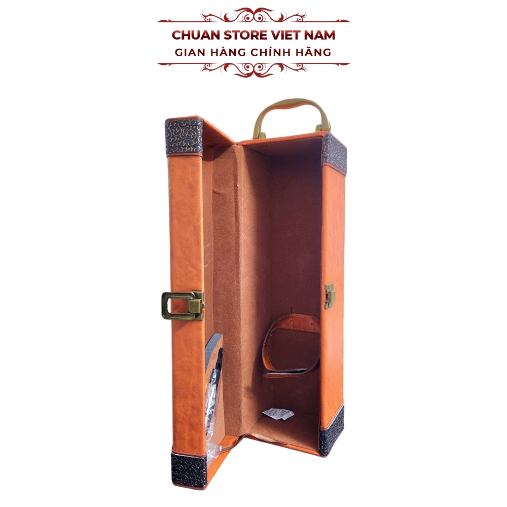 Cốp da đựng rượu vang Classical Wine Box kiểu dáng vali quà tặng biếu ...