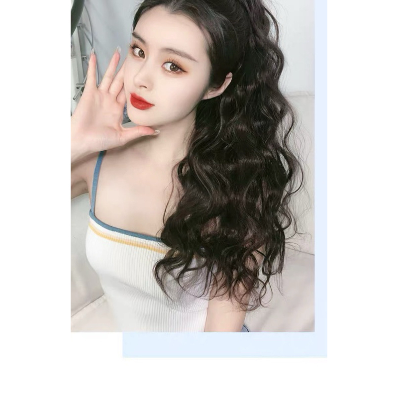 ❤️HÀNG HOT❤️ BUỘC XÙ VÀ NGOẶM XÙ TÓC GIẢ 55-60CM