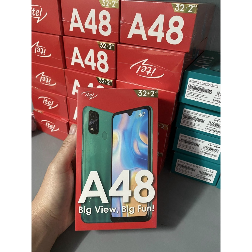 Điện thoại itel L6006 A48 mới 100% nguyên hộp màu tím | Shopee Việt Nam