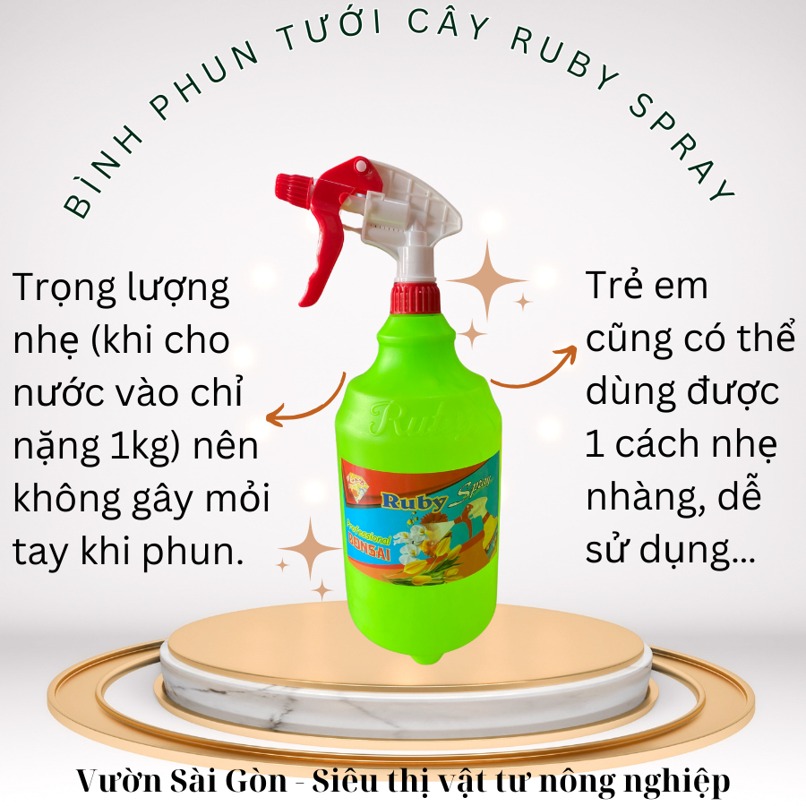 Bình phun tưới cây Ruby Spray cho Bonsai 5