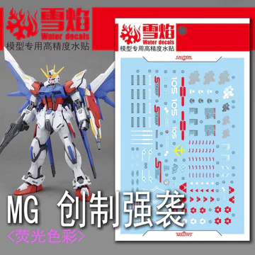 DECAL MÔ HÌNH XUEYAN XY - MG-100 - DECAL NƯỚC PHẢN QUANG CHO MÔ HÌNH MG 1/100 BUILD STRIKE MÔ HÌNH
