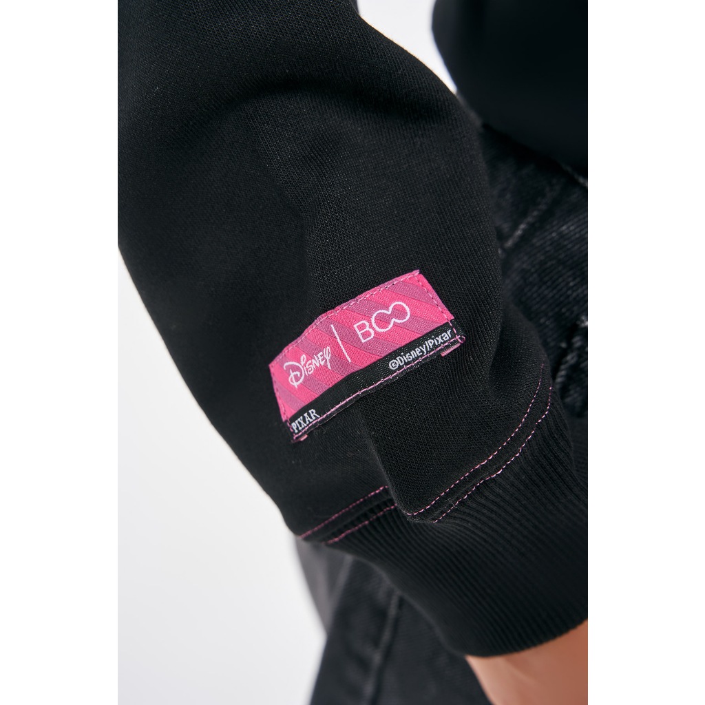 Áo Nỉ Mũ BOO Crop Trái Tim In Hình Gấu Lotso Trái tim