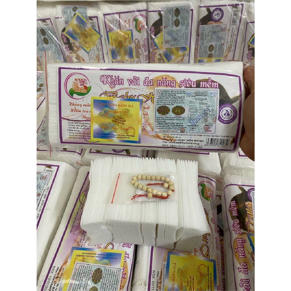 Khăn Khô Đa Năng Hiền Trang Siêu Mềm - An Toàn Cho Da Em Bé Đậu Đậu store