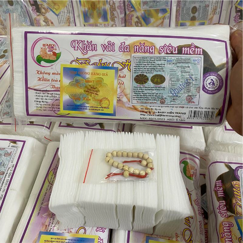 Khăn Khô Đa Năng Hiền Trang Siêu Mềm - An Toàn Cho Da Em Bé Đậu Đậu store