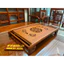 khay trà gỗ hương đá chân cuốn kích thước 54*35*8cm