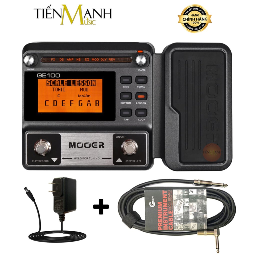 [Chính Hãng, Tặng Cable] Phơ Đàn Guitar Điện MOOER GE100 Bàn đạp Fuzz