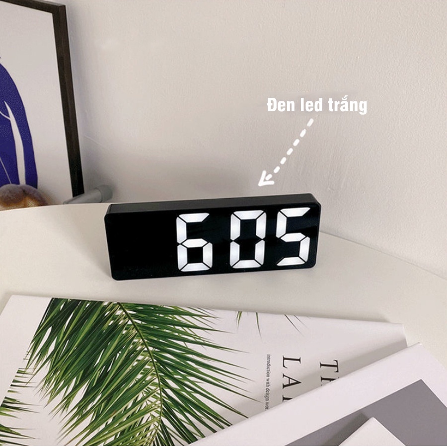 Đồng hồ Mặt Kính báo thức LED để bàn decor Smart Clock GH 0712L trang ...